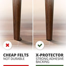 X-PROTECTOR Premium HUGE PACK Felt Furniture Pads 357 pcs! HUGE QUANTITY of Felt Pads For Furniture Feet with MANY BIG SIZES ? Your IDEAL Wood Floor Protectors. Protect Your Hardwood & Laminate Floor!