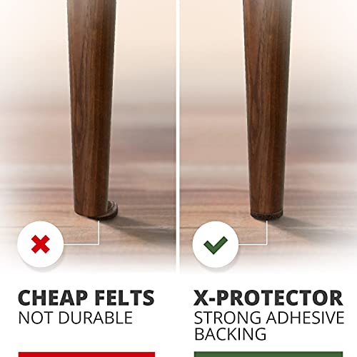 X-PROTECTOR Premium HUGE PACK Felt Furniture Pads 357 pcs! HUGE QUANTITY of Felt Pads For Furniture Feet with MANY BIG SIZES ? Your IDEAL Wood Floor Protectors. Protect Your Hardwood & Laminate Floor!