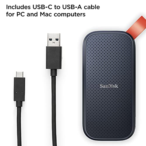 SanDisk SDSSDE30-2T00-G25 2TB Portable SSD, up to 520MB/s Read Speed Grey