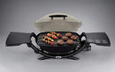 Weber Q2000 Gas Grill Barbeque | Table Top BBQ Grill & Char Griller with Foldable Side Tables | Cast Aluminium Lid Cover & Body | Portable Premium Mini Gas BBQ | Home or Travel - Black (53010074)