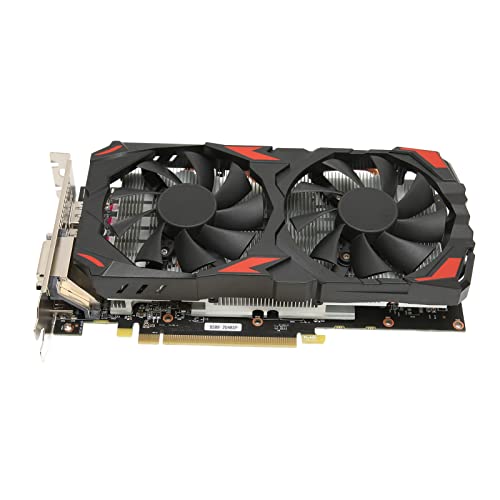 Graphics Card, RX 580 8GB GDDR5 256bit Gaming Graphics Card with 2 Cooling Fans, 16 PCI Express 3.0 Computer Graphics Card for Gaming PC, 7000MHz Core Frequency