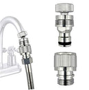 Dishwasher,Washer Snap Coupling Adapter,Shower Hose, Garden Hose(3/4GHT) Quick Connection, for Bathroom/Kitchen,Sink to Hose Adapter Faucet Hose, Sink Quick-fit Attachment (Quick-Connect)