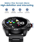 LIGE Smart Watch for Men Bluetooth Call Answering, 1.32'' HD Colour Display Rotating Button Fitness Tracker with 24/7 Heart Rate Blood Pressure Sleep Monitor, IP67 Waterproof Pedometer for iOS Android