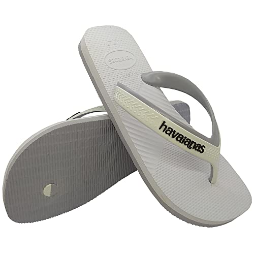 Havaianas Men's Casual 2.0 Flip-Flop, White Ice Grey, 4/6 US