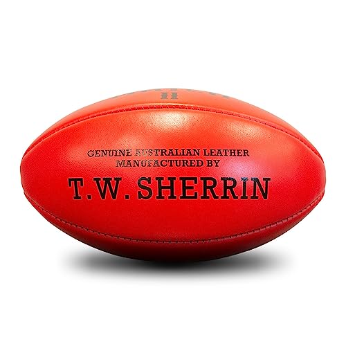 Sherrin Match Quality Football, Red, Size 5