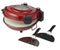 MasterPro The Ultimate Pizza Maker and Oven with Window |Cooks Stone Oven Pizza in 5 Minutes |Heats to 400°C |1200W Motor |2 Lifting Paddles and Ceramic Baking Stone Included |Red