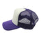 Craftman High Crown Foam Front Mesh Back Classic Sun hat with Adjustable Snapback for Men and Women(Purple/White)