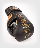 Venum Unisex Adult Elite Evo Boxing Gloves, Black/Bronze, 14oz US