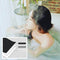 MURO Portable Bathtub for Adults, Foldable Freestanding Spa Bathtub for Soaking in Shower Stall, 3 Layer for Insulation, Black, Includes Bonus Cushion