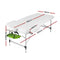 Zenses Massage Table 75cm Portable 3 Fold Aluminium Beauty Bed Green