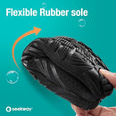 SEEKWAY Water Shoes Men Women Adult Quick-Dry Aqua Sock Barefoot for Beach Swim River Pool Lake Hiking Kayaking Surfing, 1b-406 Black, 9.5 Women/8 Men