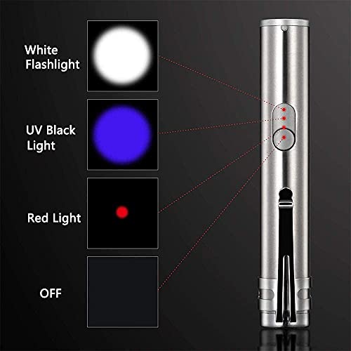 CleverWay 3-in-1 Cat Laser Pointer - Interactive Chaser Toy for Kitten/Dogs, Playing - Chasing and Training Exercise Tool,USB Rechargeable Led Light Pointer and LED (3-in-1 / Laser)