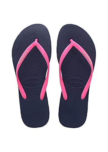 Havaianas Women's Slim Logo Flip Flops, Multicolor Pink 787, 10 US