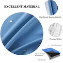 Loyala Star Curtains, Blackout Curtains for Bedroom, Cute Curtains, Kids Blackout Curtains, Double Layer Curtains, Light Blocking Curtains 63 Inch Length 2 Panels, Blue Curtains, 52 X 63 Inches