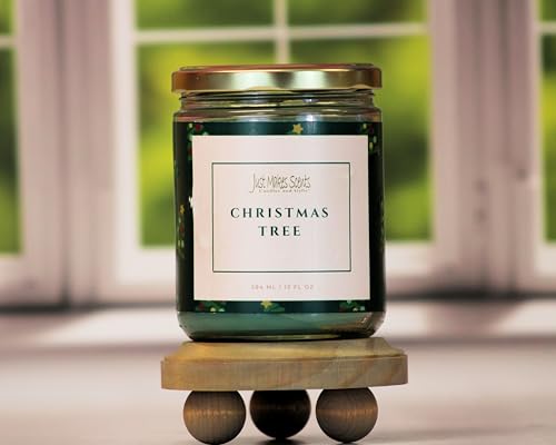 Christmas Tree Scented Blended Soy Candle (12 oz) by Just Makes Scents