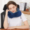 Travel Pillow, Best Memory Foam Neck Pillow Head Support Soft Pillow for Sleeping Rest, Airplane Car & Home Use (Dark Blue)