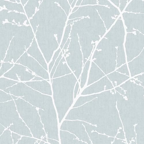 Superfresco Easy Paste The Wall Innocence Duck Egg Metallic Wallpaper