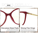 Blue Light Blocking Eyeglasses Women Square Computer Glasses Eyestrain Anti Blue Glasses Vintage Red Frame Eyeglasses