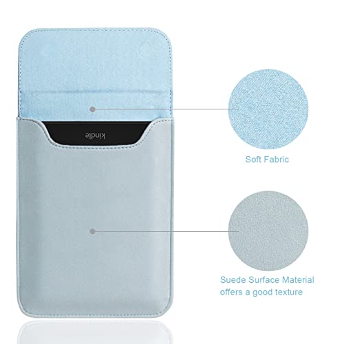 WALNEW Sleeve Case for 6.8-inch All-New Kindle Paperwhite 11th Generation 2021, Protective Pouch Bag Case Cover for 6.8” Kindle Paperwhite E-Reader (Blue)