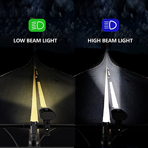 Bike Light Bicycle Lights Front - USB Type C Rechargeable, Recharge Your Phone, Bicycle Headlight Lights Front Lights Led Lights Super Bright (Bike Headlight)