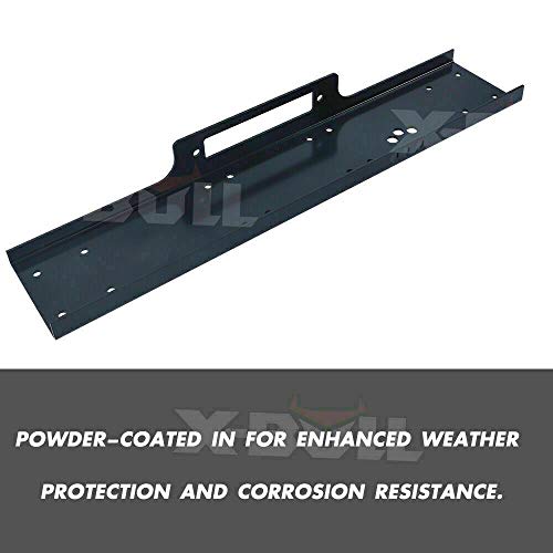 X-BULL Winch Mounting Plate Steel Universal Plate Cradle 8000lb-14500lb Trucks