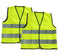 SagaSave 2 Pcs Children's Safety Vest, High Visibility Yellow Reflective Jacket for Kids, Teenagers (40 * 50CM)