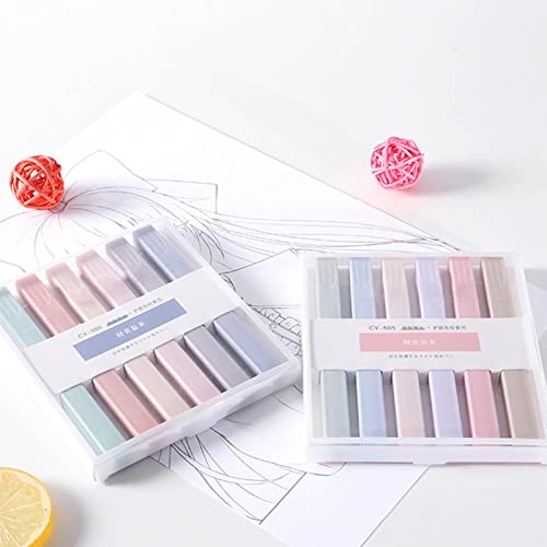 6 Pieces Aesthetic Highlighters, Bible Highlighters Pens No Bleed Multicolor Soft Chisel Tip Pastel Marker Pens for Journaling Notes School Stationary Supplies