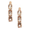 Gin and Grace 10K Rose Gold Genuine Morganite Earrings with Diamonds for women | Ethically, authentically & organically sourced (Oval-cut) shaped Morganite hand-crafted jewelry for her | Morganite Earrings for women