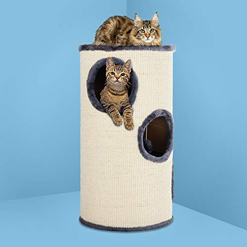 i.Pet Cat Tree Cats Tower Ultimate Scratching Post, 70cm Height Pet Toy Scratcher Cardboard Posts Indoor Kittens Play Towers and Trees Corner Toys, No Assembly Required