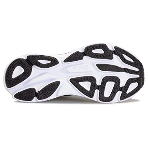 HOKA Women's Running Shoe, BONDI 8, Mesh, Black/White, 7.5 US W
