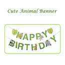 Birthday Decorations,Birthday Balloons for Animal Party Decorations,Balloons Garland Kit Includes Happy Birthday Banner, Animal Balloons, Cake Topper