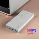 20000mAh Power Bank, ROMOSS Sense 6 Plus USB C Portable Charger with PD 18W QC 3.0 3 Inputs & 3 Outputs Battery Pack Compatible with iPhone14/13/12, iPad, Samsung Galaxy S22/S21 and More