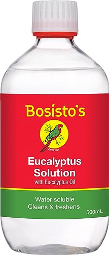 Bosisto's Eucalyptus Solution 500mL | with 100% Natural Eucalyptus Oil, Essential Oils, Dissolves Easily in Water, Natural Cleaning, Deodorising, Australian Made & Owned