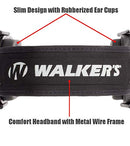 Walker's Razor Slim Passive Earmuff - Ultra Low-Profile Earcups - Flat Dark Earth (GWP-RSMPAS-FDE)