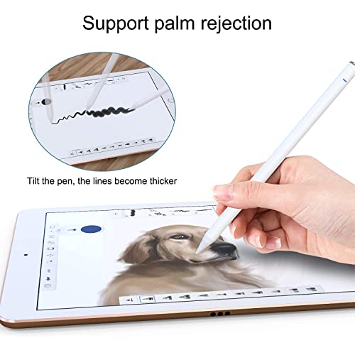 Zspeed Stylus Pen 3nd Gen for iPad 2018 and 2021 with Palm Rejection 1.0mm Fine Tip iPad Pen Perfectly Accurate for Writing, Drawing, Taking Notes, Playing Games