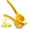 ZEYUAN Manual Juicer Citrus Lemon Squeezer,Fruit Juicer Lime Press Metal,Professional Hand Juicer Kitchen Tool(yellow）