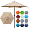 Blissun 7.5 ft Patio Umbrella, Yard Umbrella Push Button Tilt Crank (Tan)