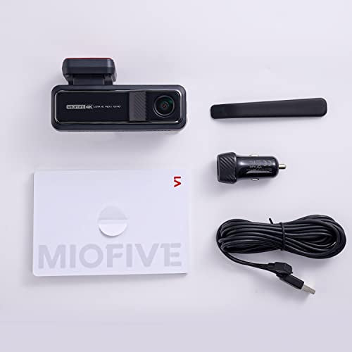 4K Dash Cam | Miofive 5G WiFi & App Car Dash Camera | 2160P UHD Dashboard Camera Recorder with GPS | 64G eMMC Storage | 24hr Parking Mode | G-Sensor | Night Vision | Motion Detection | Time-Lapse