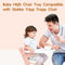 Baby High Chair Tray Compatible with Stokke Tripp Trapp Chair, Tripp Trapp Tray Replacement, Easy to Installa & Clean, BPA-Free Plastic, Suitable for Toddlers Aged 6-36 Months, White Baby Feeding Tray