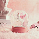 Unicorn Snow Globe for Girls, 100MM Pink Glitter Glass Snow Globes for Kids Women Adults Home Decor Birthday Gift