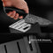 Amorston Knife Set, 15 Pieces Kitchen Knife Set with Built in Knife Sharpener Block, Dishwasher Safe, German Stainless Steel Knife Block Set