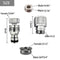 Dishwasher,Washer Snap Coupling Adapter,Shower Hose, Garden Hose(3/4GHT) Quick Connection, for Bathroom/Kitchen,Sink to Hose Adapter Faucet Hose, Sink Quick-fit Attachment (Quick-Connect)