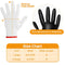 Janmercy 200 Pcs Disposable BBQ Gloves with 4 Pairs Cotton Liners Grilling Gloves BBQ Cooking Gloves(Black, White, Large)