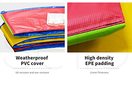 Centra 8 FT Kids Trampoline Pad Replacement Mat Reinforced Outdoor Round Spring Cover