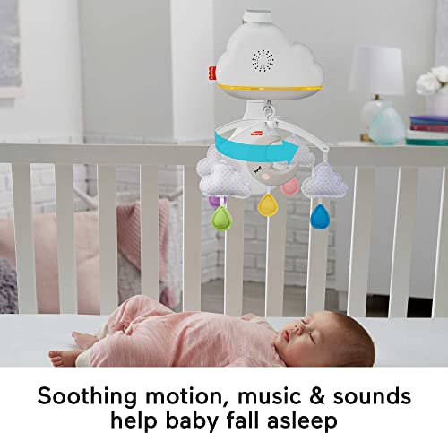 Fisher-Price Baby Sound Machine Calming Clouds Mobile & Soother Convertible Crib to Tabletop with Music & Lights for Newborn to Toddler