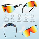 Epzia Polarized Sports Sunglasses for Men Women Youth Baseball Fishing Running Cycling Golf Trekking TAC Glasses