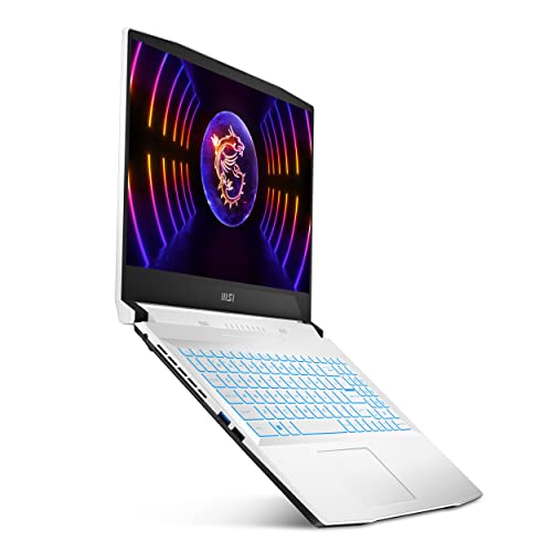 MSI Sword 15 A12VE-024AU Gaming Laptop 15.6 Inch FHD IPS-Level 144Hz, Intel i7-12650H, NVIDIA RTX 4050, 8GB DDR5 RAM, 512GB SSD, White