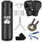 4FT Punching Bag for Adults, 8-in-1 Unfilled Heavy Punching Bag,Heavy Punching Bag with 12OZ Gloves,Wraps, Chain, Ceiling Hook for MMA Kickboxing Boxing Karate Muay Thai Taekwondo