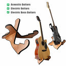 Guitar Stand Wood Universal Wooden Guitar Stand for Dreadnought Acoustic Classical Electric Bass Guitars (Step-shaped Guitar Stand)