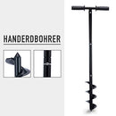 Terradise 86cm Manual Post Hole Digger, Fence Post Auger for Gardening, Post Hole DiggerTools with 24cm Auger Drill Bit Extension Rods Handle, Post Hole Fence Manual Hand Drill Digger Earth Auger